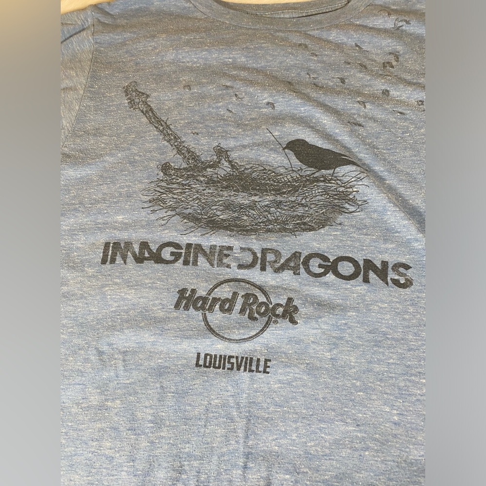 Imagine Dragons Hard Rock Cafe T Shirt Size XS Blue Louisville - Picture 5 of 5
